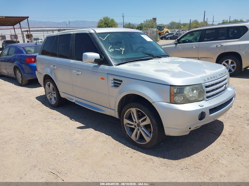 2008 Land rover Range rover sport VIN SALSK25428A120116 IAAI salvage auction — REAR END, Clear (Arizona), sold $375 on 2026-07-30 (photo 1)