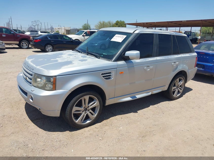 2008 Land rover Range rover sport VIN SALSK25428A120116 IAAI salvage auction — REAR END, Clear (Arizona), sold $375 on 2026-07-30 (photo 2)