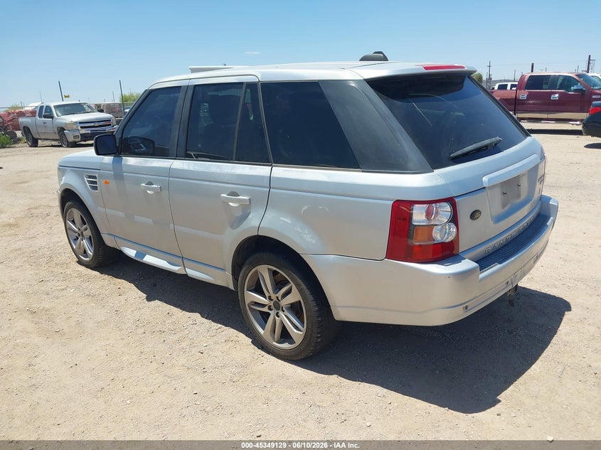 2008 Land rover Range rover sport VIN SALSK25428A120116 IAAI salvage auction — REAR END, Clear (Arizona), sold $375 on 2026-07-30 (photo 3)