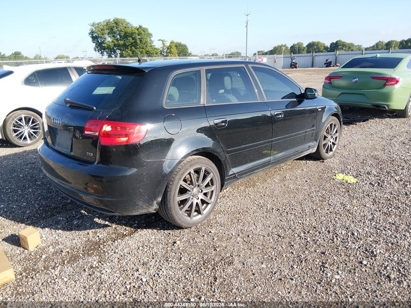 2011 Audi A3 VIN WAUKJAFM6BA142384 IAAI salvage auction — NORMAL WEAR, Clear (Louisiana), sold $700 on 2026-07-08 (photo 4)