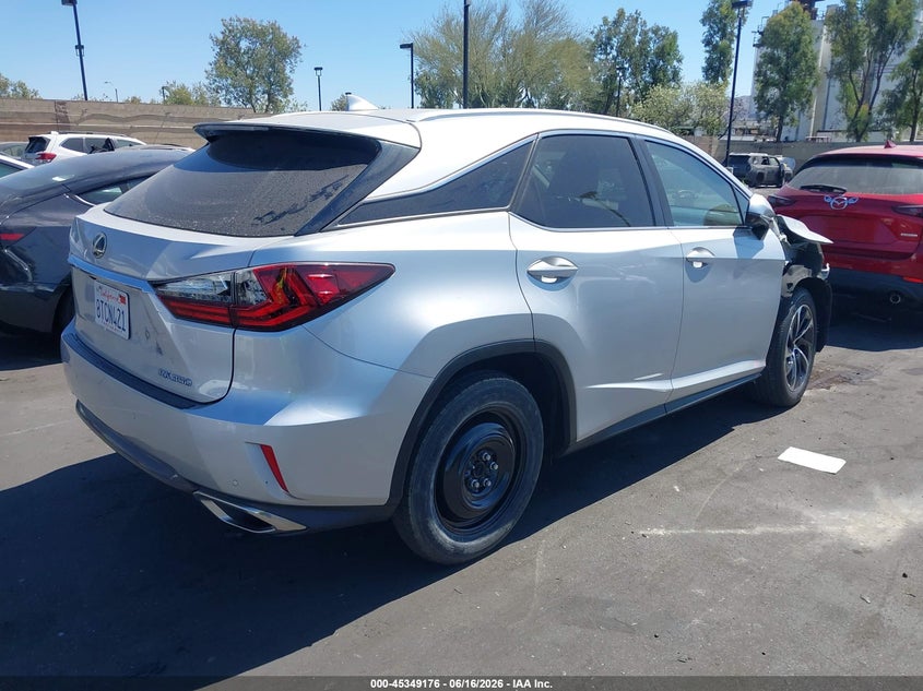 2017 Lexus Rx VIN 2T2ZZMCAXHC038826 IAAI salvage auction — FRONT & REAR, Salvage Certificate (California), sold $11,100 on 2026-07-10 (photo 4)