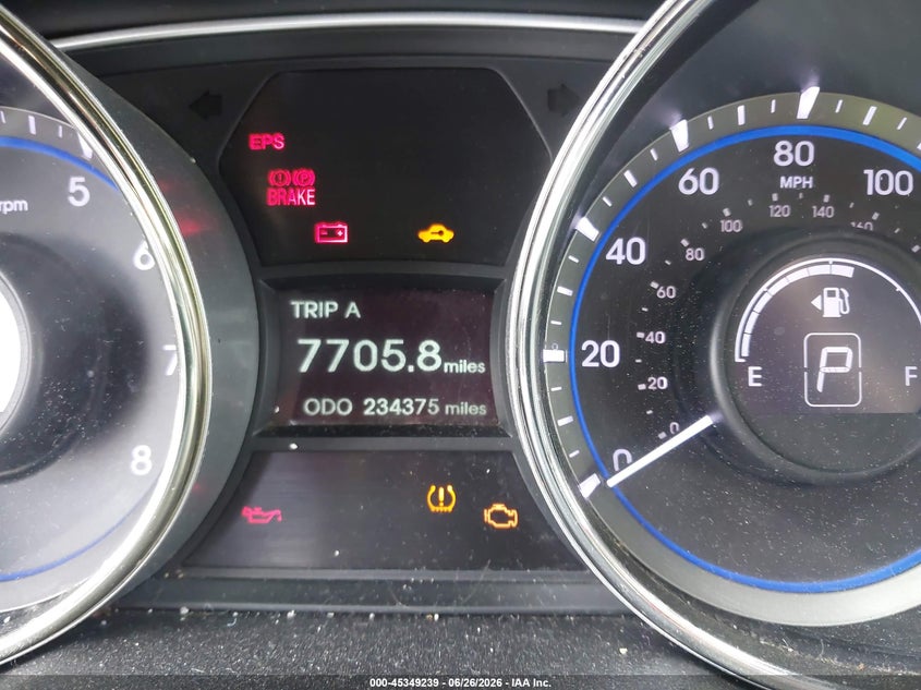 2013 Hyundai Sonata VIN 5NPEC4AB2DH617218 IAAI salvage auction — NORMAL WEAR, Repossession Paperwork (Georgia), sold $300 on 2026-07-14 (photo 7)