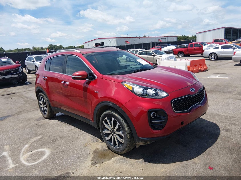 2018 Kia Sportage VIN KNDPNCAC4J7465335 IAAI salvage auction — FRONT END, Salvage (South Carolina), sold $3,050 on 2026-07-18 (photo 1)