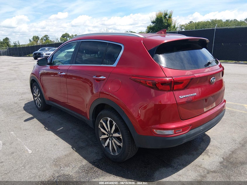 2018 Kia Sportage VIN KNDPNCAC4J7465335 IAAI salvage auction — FRONT END, Salvage (South Carolina), sold $3,050 on 2026-07-18 (photo 3)