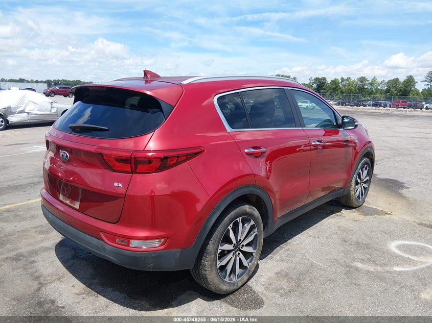 2018 Kia Sportage VIN KNDPNCAC4J7465335 IAAI salvage auction — FRONT END, Salvage (South Carolina), sold $3,050 on 2026-07-18 (photo 4)