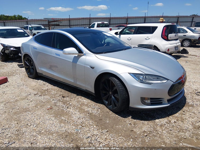 2015 Tesla Model s VIN 5YJSA1E27FF116425 IAAI salvage auction — FRONT END, Salvage (Arkansas), sold $2,200 on 2026-07-30 (photo 1)