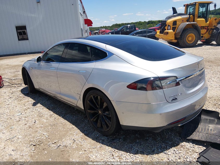 2015 Tesla Model s VIN 5YJSA1E27FF116425 IAAI salvage auction — FRONT END, Salvage (Arkansas), sold $2,200 on 2026-07-30 (photo 3)