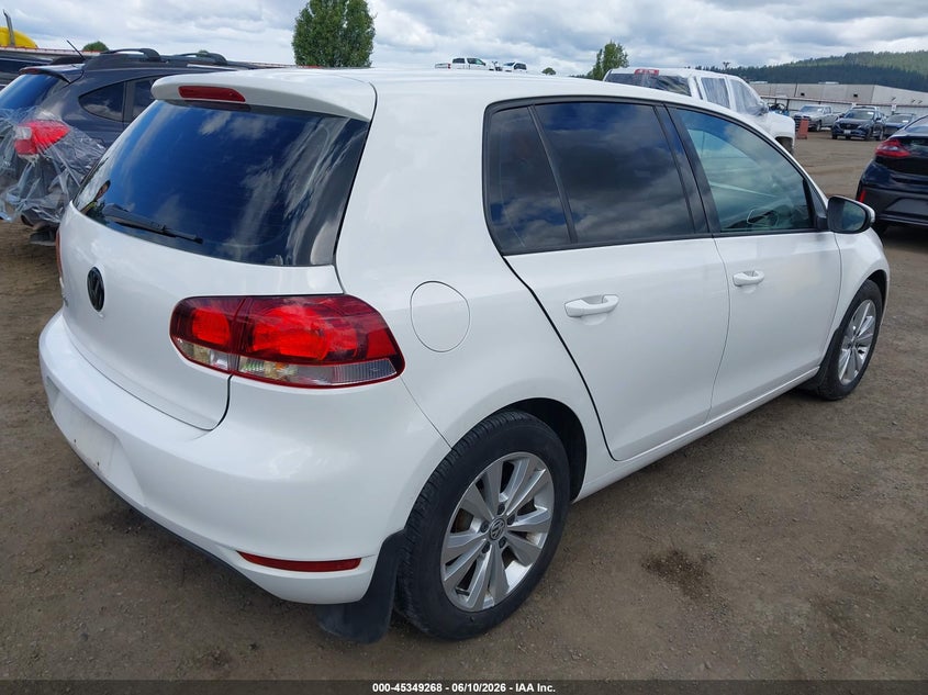 2012 Volkswagen Golf VIN WVWDB7AJ5CW268586 IAAI salvage auction — LEFT FRONT, Salvage Title, sold $400 on 2026-08-04 (photo 4)