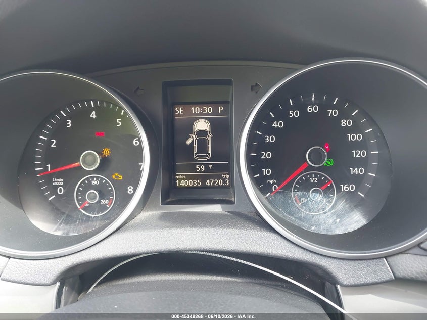 2012 Volkswagen Golf VIN WVWDB7AJ5CW268586 IAAI salvage auction — LEFT FRONT, Salvage Title, sold $400 on 2026-08-04 (photo 7)