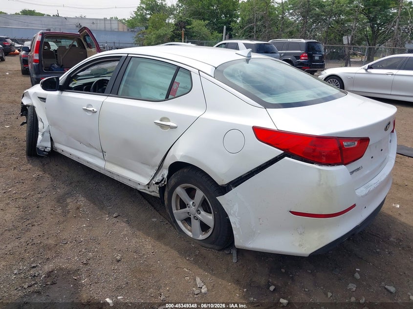 2014 Kia Optima VIN KNAGM4A74E5461957 IAAI salvage auction — FRONT END, Salvage (New Jersey), sold $225 on 2026-07-29 (photo 3)