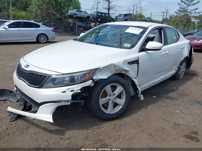 2014 Kia Optima VIN KNAGM4A74E5461957 IAAI salvage auction — FRONT END, Salvage (New Jersey), sold $225 on 2026-07-29 (photo 6)