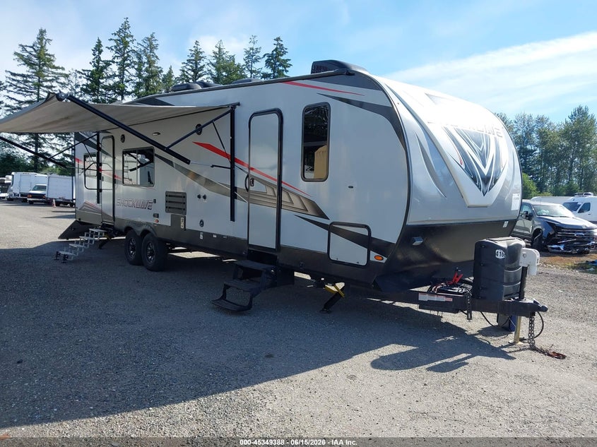 2021 Forest river Shockwave 30dsgdx VIN 4X4TSHF23ME005792 IAAI salvage auction — SIDE, Bill Of Sale (Washington), sold $13,450 on 2026-07-22 (photo 1)