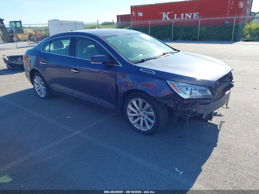 2014 Buick Lacrosse VIN 1G4GB5G3XEF119115 IAAI salvage auction — FRONT END, Certificate Of Title (Nebraska), sold $25 on 2026-08-01 (photo 1)