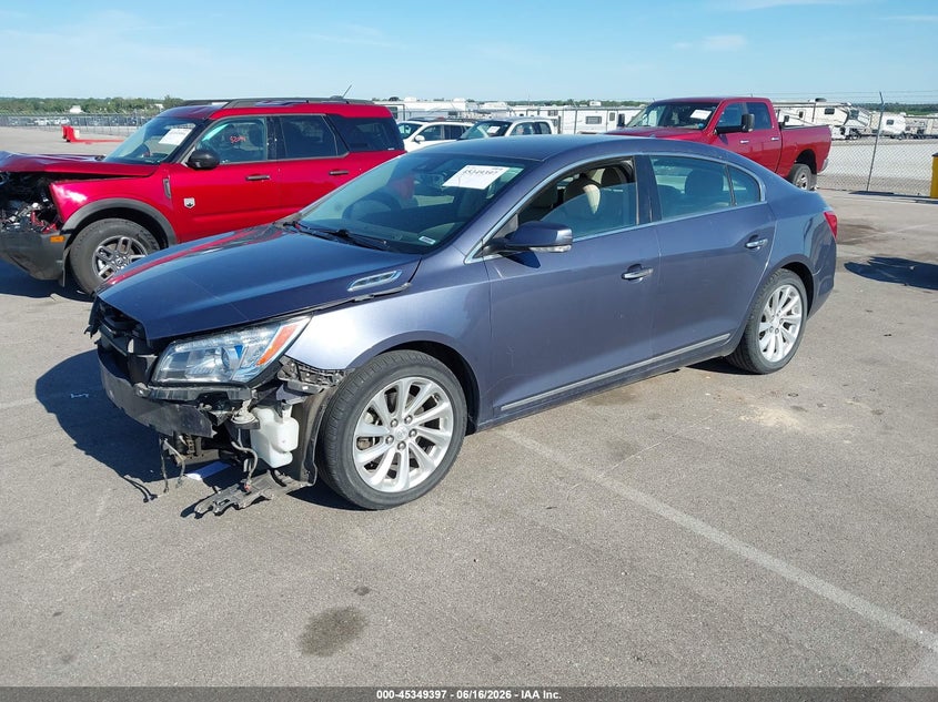 2014 Buick Lacrosse VIN 1G4GB5G3XEF119115 IAAI salvage auction — FRONT END, Certificate Of Title (Nebraska), sold $25 on 2026-08-01 (photo 2)