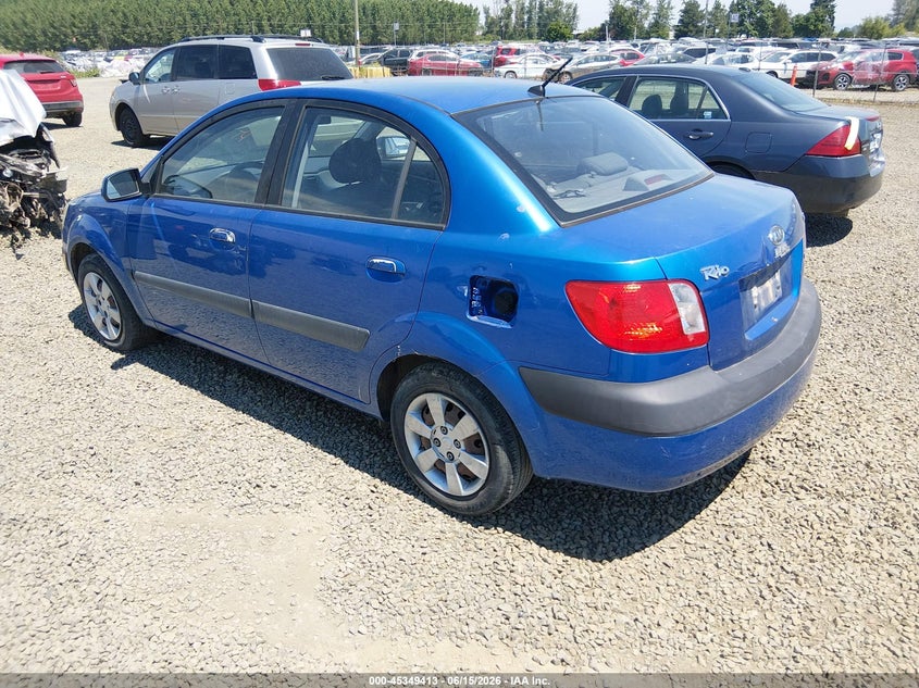 2007 Kia Rio VIN KNADE123976187937 IAAI salvage auction — NORMAL WEAR, Peddle Clear Public-Restricted (Oregon), sold $200 on 2026-07-20 (photo 3)