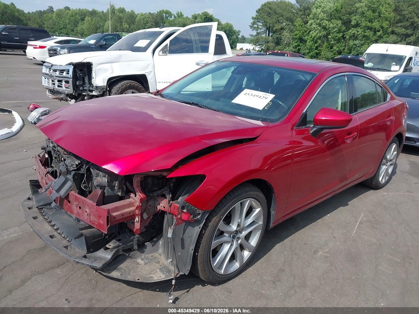 2016 Mazda 6 VIN JM1GJ1T5XG1438442 IAAI salvage auction — FRONT END, Salvage (North Carolina), sold $2,975 on 2026-07-15 (photo 2)