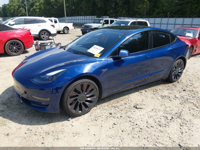 2022 Tesla Model 3 VIN 5YJ3E1EC5NF138309 IAAI salvage auction — UNDERCARRIAGE, Salvage (Georgia), sold $9,400 on 2026-07-23 (photo 2)