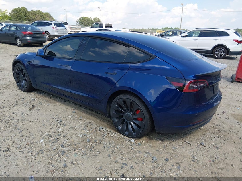 2022 Tesla Model 3 VIN 5YJ3E1EC5NF138309 IAAI salvage auction — UNDERCARRIAGE, Salvage (Georgia), sold $9,400 on 2026-07-23 (photo 3)