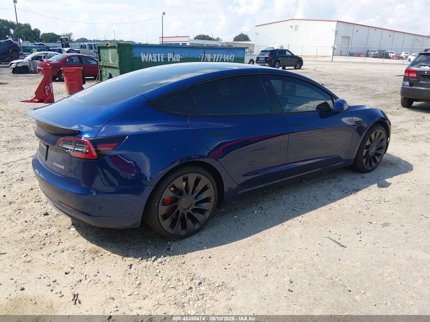2022 Tesla Model 3 VIN 5YJ3E1EC5NF138309 IAAI salvage auction — UNDERCARRIAGE, Salvage (Georgia), sold $9,400 on 2026-07-23 (photo 4)