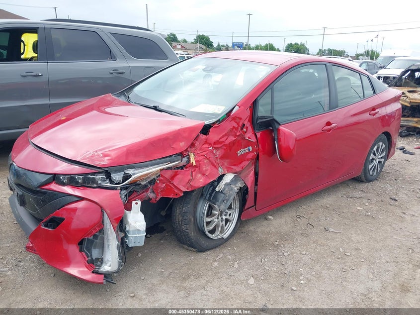 2021 Toyota Prius VIN JTDKAMFP8M3186912 IAAI salvage auction — LEFT FRONT, Salvage Title, sold $4,750 on 2026-07-29 (photo 2)