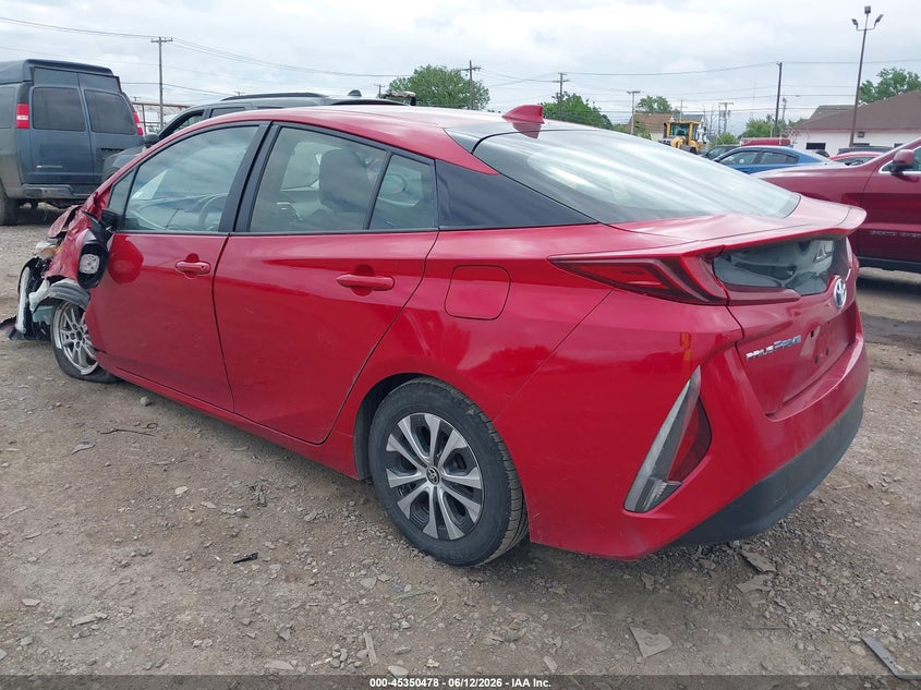 2021 Toyota Prius VIN JTDKAMFP8M3186912 IAAI salvage auction — LEFT FRONT, Salvage Title, sold $4,750 on 2026-07-29 (photo 3)