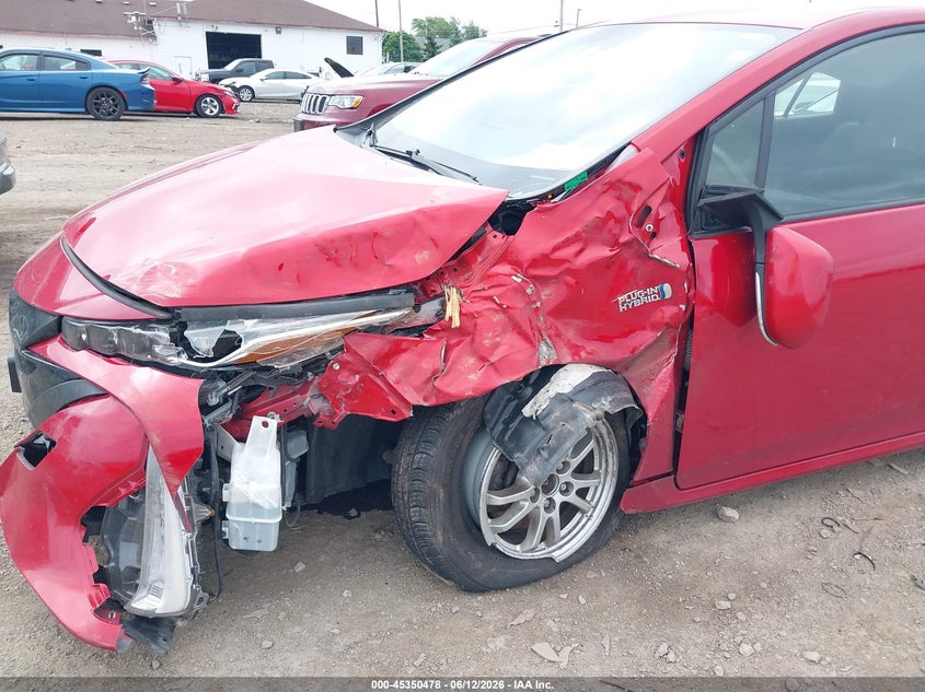 2021 Toyota Prius VIN JTDKAMFP8M3186912 IAAI salvage auction — LEFT FRONT, Salvage Title, sold $4,750 on 2026-07-29 (photo 6)