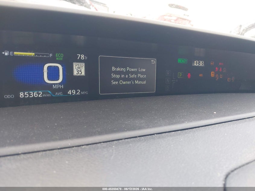 2021 Toyota Prius VIN JTDKAMFP8M3186912 IAAI salvage auction — LEFT FRONT, Salvage Title, sold $4,750 on 2026-07-29 (photo 7)