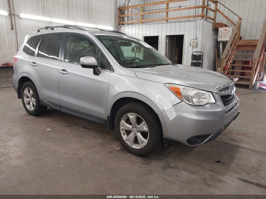 2014 Subaru Forester VIN JF2SJAHC2EH535271 IAAI salvage auction — FRONT END, Prior Salvage (Minnesota), sold $1,300 on 2026-07-31 (photo 1)