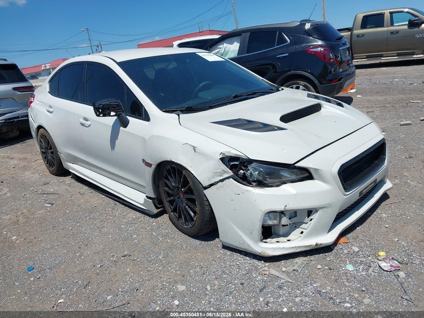 2015 Subaru Wrx VIN JF1VA1A69F9824794 IAAI salvage auction — RIGHT FRONT, Salvage (Tennessee), sold $3,550 on 2026-07-16 (photo 1)