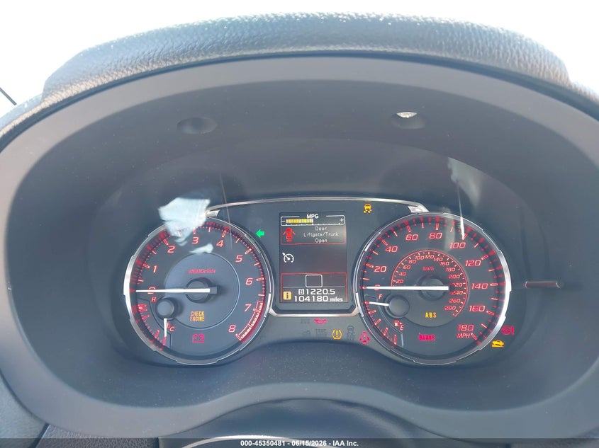 2015 Subaru Wrx VIN JF1VA1A69F9824794 IAAI salvage auction — RIGHT FRONT, Salvage (Tennessee), sold $3,550 on 2026-07-16 (photo 7)