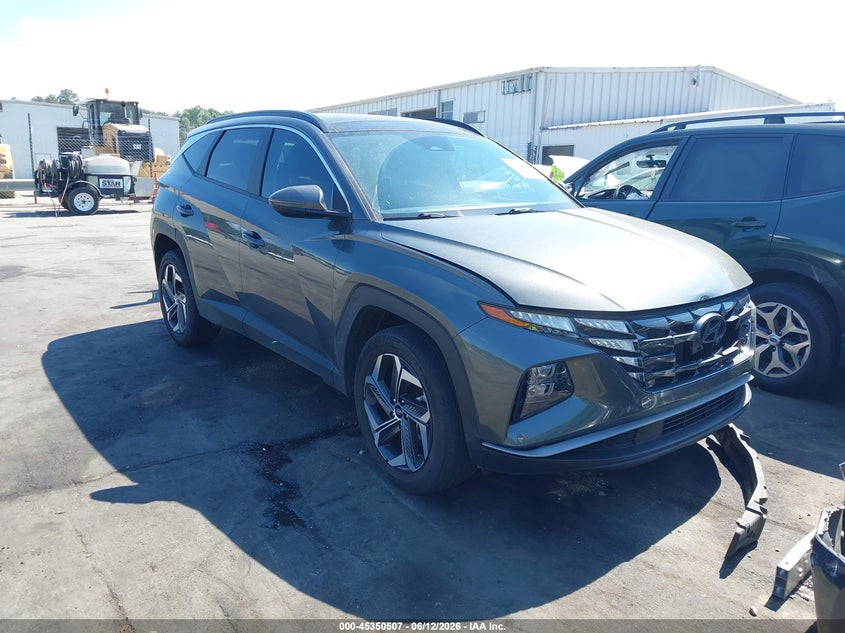 2022 Hyundai Tucson VIN KM8JFCA17NU059215 IAAI salvage auction — FRONT END, Salvage Title, sold $10,100 on 2026-07-23 (photo 1)