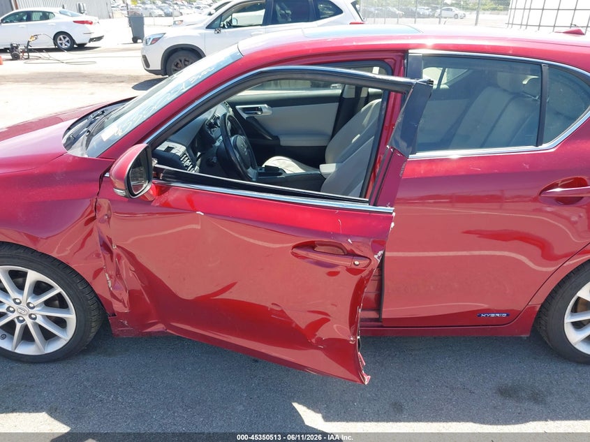 2012 Lexus VIN JTHKD5BH1C2078663 IAAI salvage auction — LEFT SIDE, Clear (Indiana), sold $3,225 on 2026-07-24 (photo 6)