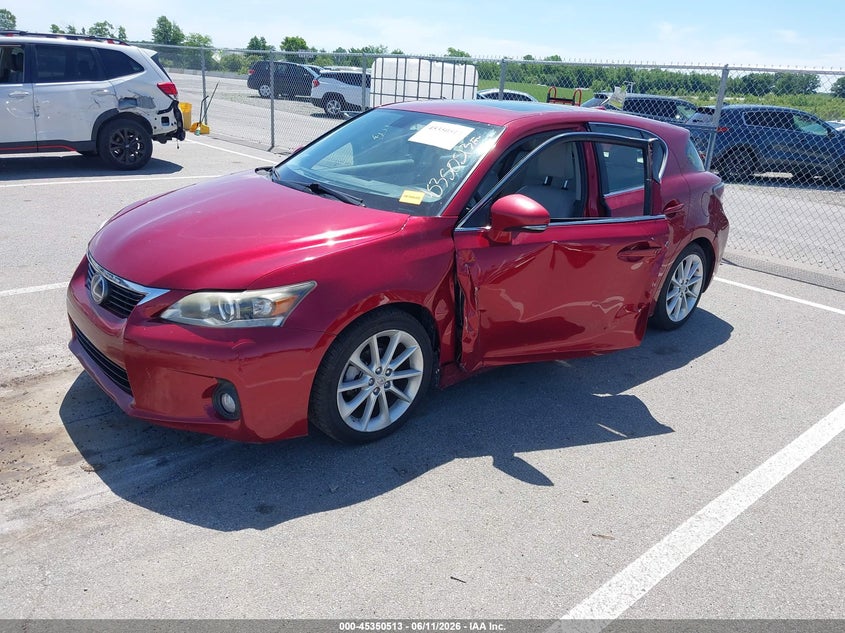 2012 Lexus VIN JTHKD5BH1C2078663 IAAI salvage auction — LEFT SIDE, Clear (Indiana), sold $3,225 on 2026-07-24 (photo 2)