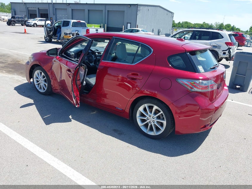 2012 Lexus VIN JTHKD5BH1C2078663 IAAI salvage auction — LEFT SIDE, Clear (Indiana), sold $3,225 on 2026-07-24 (photo 3)