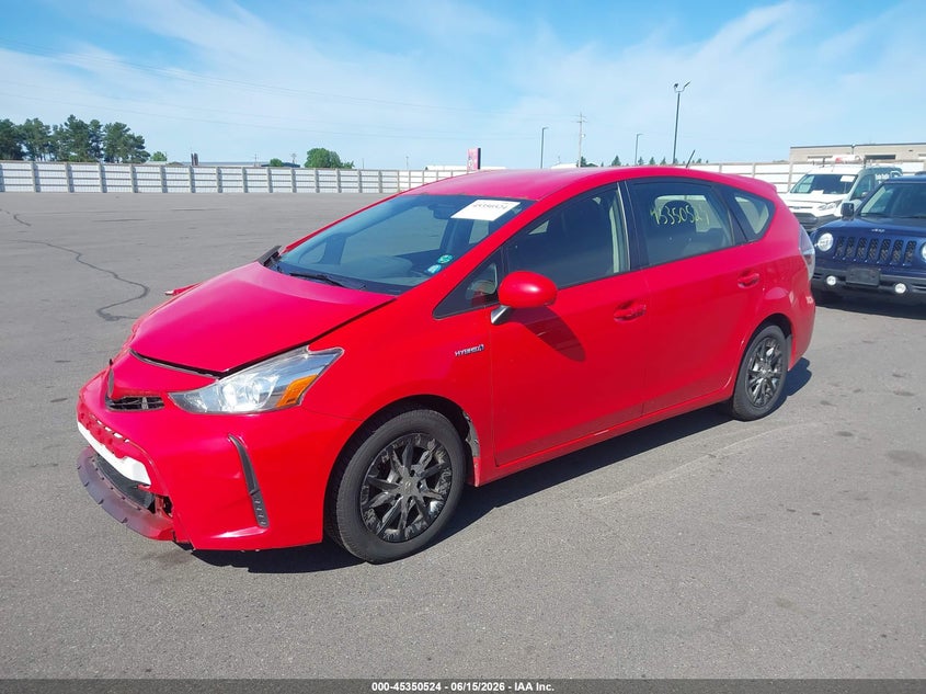 2015 Toyota Prius v VIN JTDZN3EU7FJ029617 IAAI salvage auction — NORMAL WEAR, Salvage Title, sold $225 on 2026-07-21 (photo 2)