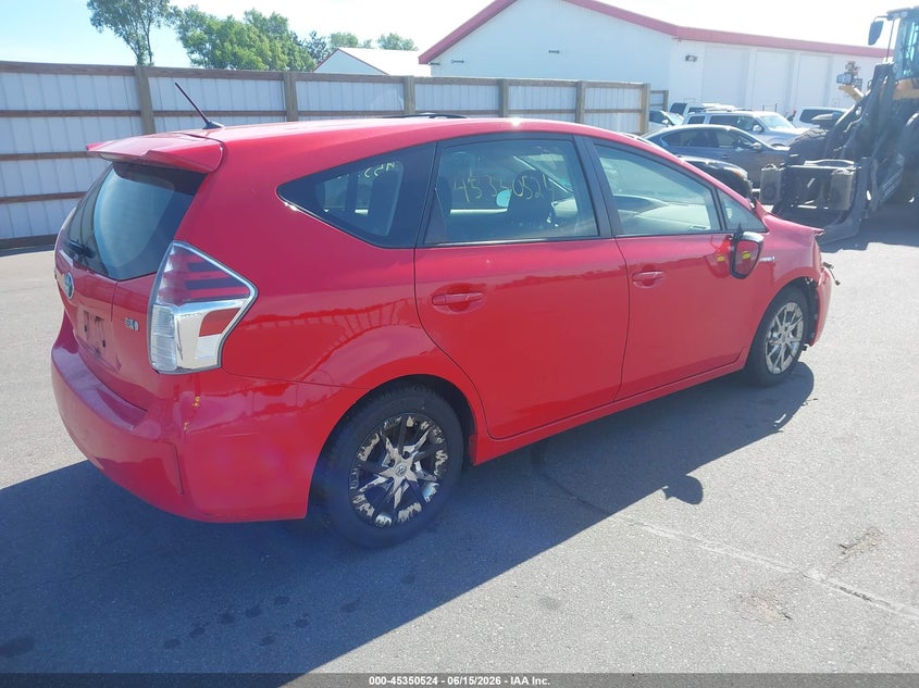2015 Toyota Prius v VIN JTDZN3EU7FJ029617 IAAI salvage auction — NORMAL WEAR, Salvage Title, sold $225 on 2026-07-21 (photo 4)