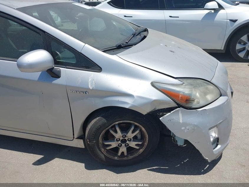 2011 Toyota Prius VIN JTDKN3DU8B0265745 IAAI salvage auction — RIGHT FRONT, Salvage (California), sold $1,050 on 2026-07-08 (photo 6)
