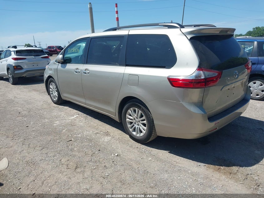 2015 Toyota Sienna VIN 5TDYK3DC6FS527808 IAAI salvage auction — LEFT FRONT, Salvage (Indiana), sold $3,550 on 2026-07-30 (photo 3)