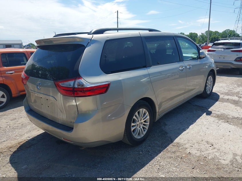 2015 Toyota Sienna VIN 5TDYK3DC6FS527808 IAAI salvage auction — LEFT FRONT, Salvage (Indiana), sold $3,550 on 2026-07-30 (photo 4)