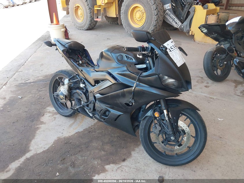 2023 Yamaha Yzf VIN MH3RH18Y0PK012987 IAAI salvage auction — THEFT, Clear (Alabama), sold $725 on 2026-07-28 (photo 1)