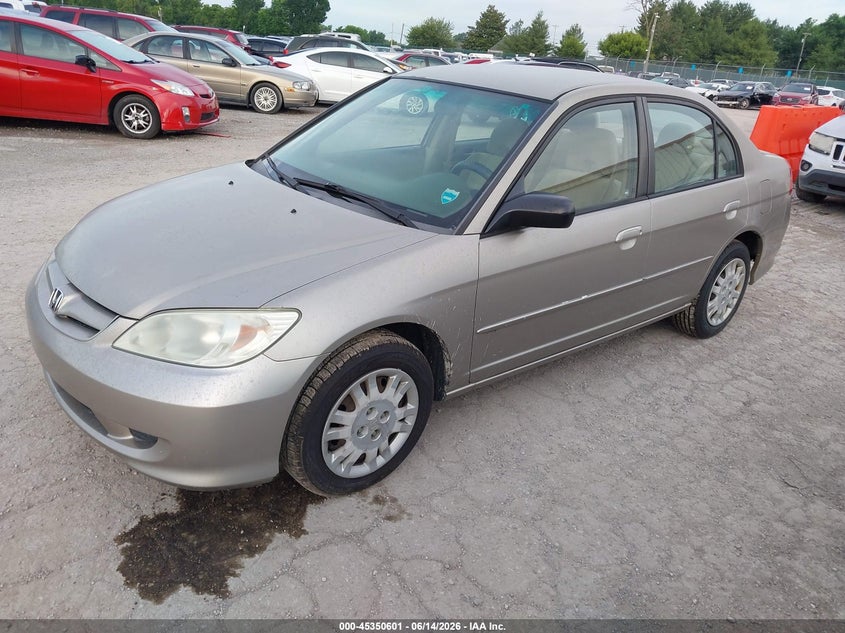 2005 Honda Civic VIN 2HGES16585H550558 IAAI salvage auction — NORMAL WEAR, Original (Kentucky), sold $650 on 2026-07-06 (photo 2)