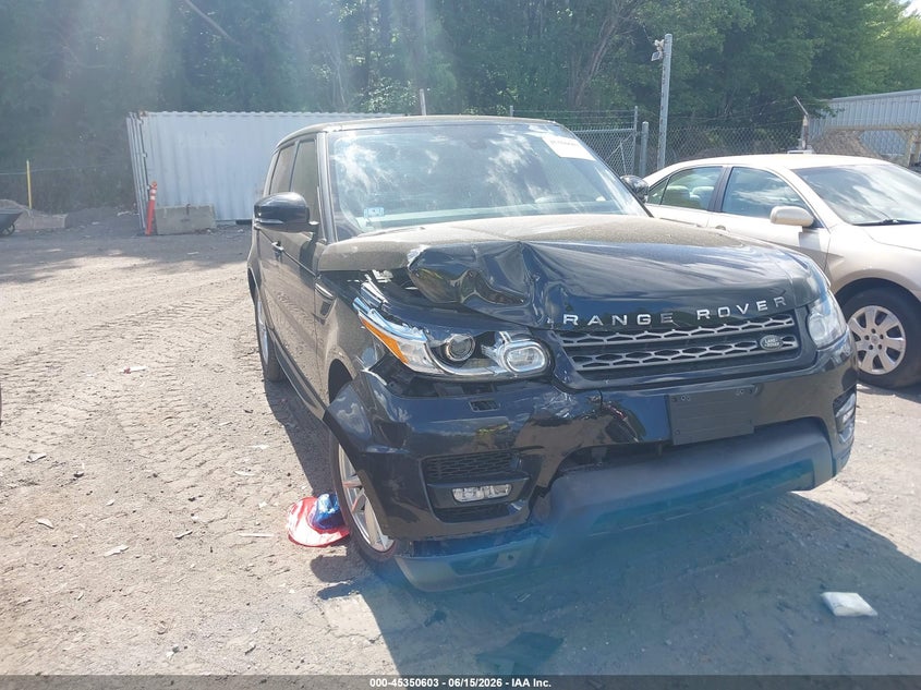 2016 Land rover Range rover sport VIN SALWG2PFXGA103905 IAAI salvage auction — RIGHT FRONT, Salvage Title, sold $1,750 on 2026-07-28 (photo 1)