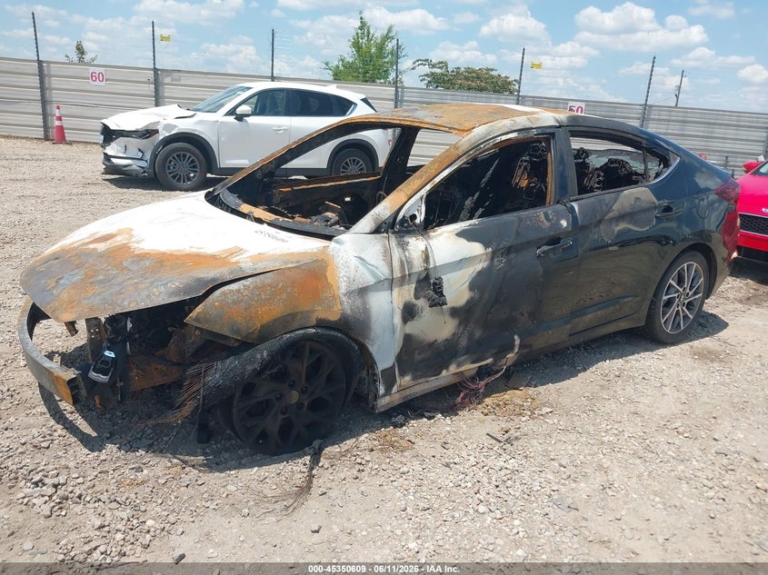 2019 Hyundai Elantra VIN KMHD84LF5KU811902 IAAI salvage auction — TOTAL BURN, Salvage Title, sold $25 on 2026-07-28 (photo 2)