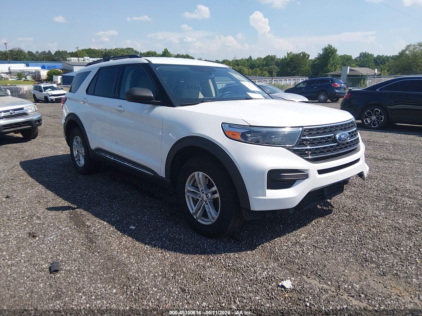 2023 Ford Explorer VIN 1FMSK8DH9PGA18611 IAAI salvage auction — SIDE, Salvage Title, sold $6,100 on 2026-07-31 (photo 1)