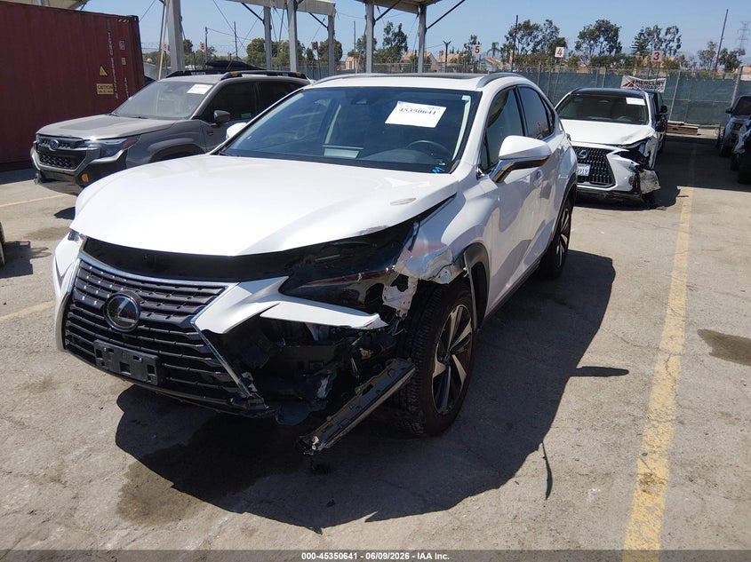2021 Lexus VIN JTJGARBZ5M5022948 IAAI salvage auction — LEFT FRONT, Salvage Title, sold $9,800 on 2026-07-29 (photo 2)