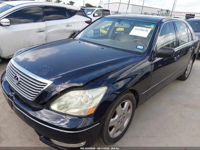 2004 Lexus Ls 430 VIN JTHBN36F040131375 IAAI salvage auction — FRONT END, Original (Texas), sold $725 on 2026-07-28 (photo 2)