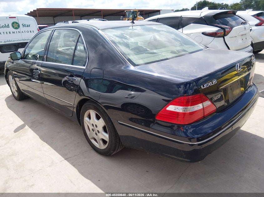 2004 Lexus Ls 430 VIN JTHBN36F040131375 IAAI salvage auction — FRONT END, Original (Texas), sold $725 on 2026-07-28 (photo 3)