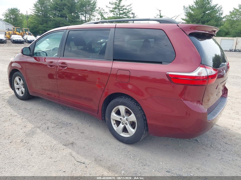 2017 Toyota Sienna VIN 5TDKZ3DC9HS876692 IAAI salvage auction — NORMAL WEAR, Clear (New Jersey), sold $2,500 on 2026-07-07 (photo 3)
