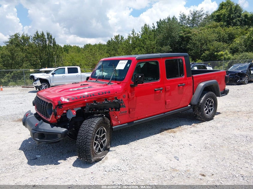 2024 Jeep Gladiator VIN 1C6JJTBG9RL124350 IAAI salvage auction — LEFT FRONT, Salvage Title, sold $7,600 on 2026-07-29 (photo 2)