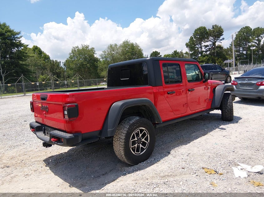 2024 Jeep Gladiator VIN 1C6JJTBG9RL124350 IAAI salvage auction — LEFT FRONT, Salvage Title, sold $7,600 on 2026-07-29 (photo 4)